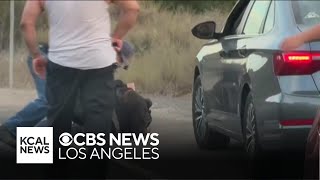 Alleged arsonist tackled by neighbors after brush fire near Chatsworth