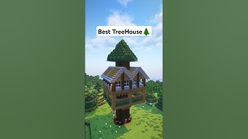 Minecraft Best TreeHouse🌲 Tutorial #shorts #minecraft #tutorial #foryou #fypシ゚