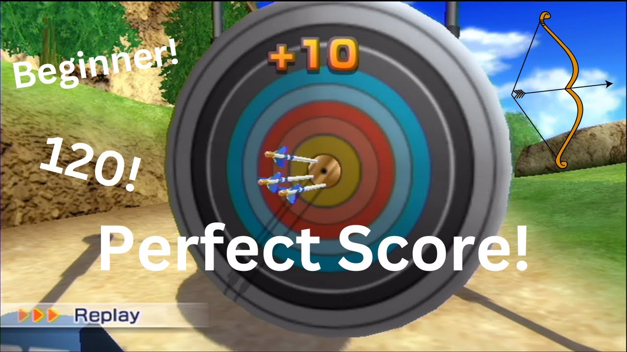 Hypothetical Perfect Score In Wii Sports Resort Archery (Beginner)