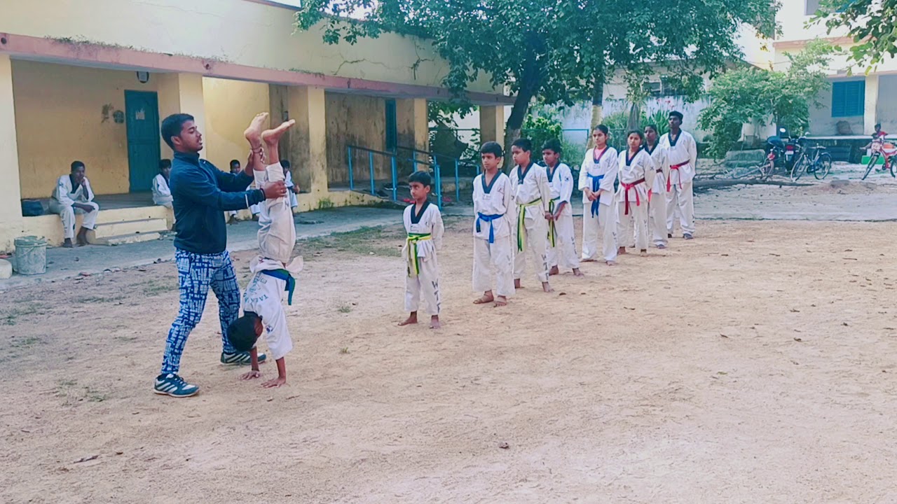 Basic front flip Stunt Master Taekwondo academy