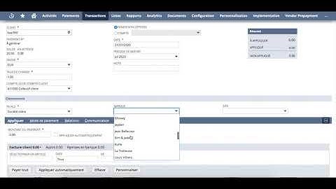 Netsuite : saisir un règlement client dans NetSuite