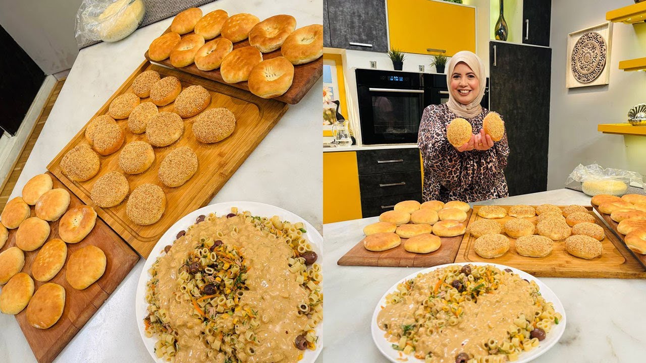 العزومة مع الشيف فاطمة أبو حاتي | قرص الأفران - سلطة المكرونة بالتونة