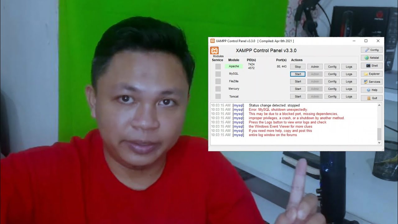 Cara mengatasi error mysql shutdown tanpa install ulang xampp youtube