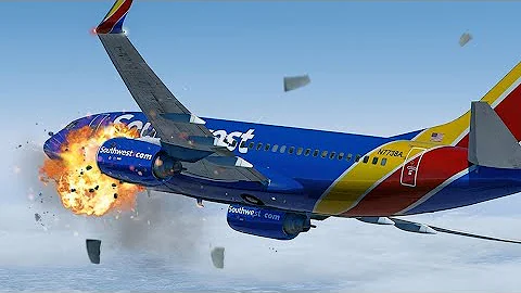 Terrifying Moments as Engine Explodes at 33,000ft |Uncontained Failure| Airline 1380 GTA V