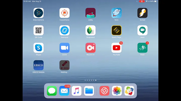Installing Apps on School iPad