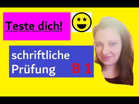 Deutsch lernen, Prüfung B1, TESTE DICH, wie gut du bist? Leseverstehen & Sprachbausteine