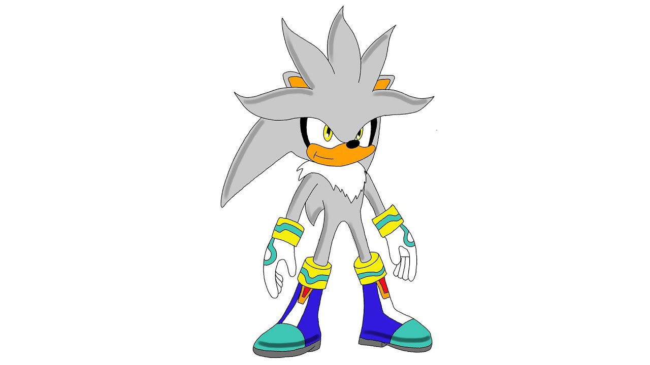 How to draw Silver Sonic - YouTube