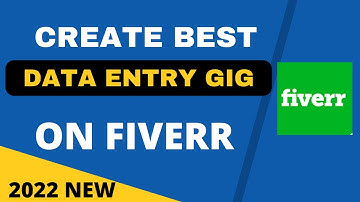 How To Create Best Data Entry Gig on Fiverr 2024 | Create Gig on Fiverr | Freelancing Online Earning