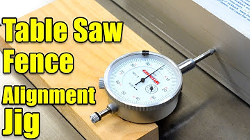 Make a Table Saw Fence Alignment Jig for Checking Fence Alignment -  Woodworking Table Saw Jig