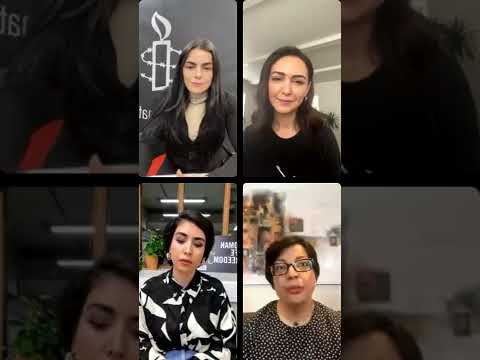Nazanin Boniadi Shadi Sadr And Lola Ameri Instagram Live Woman Life Freedom In Iran Amnesty