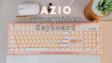 Azio Retro Classic Mechanical Keyboard |  Unboxing & Typing ASMR