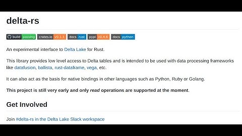 2021-10-26 delta-rs open development meeting