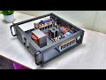 Build a high power amplifier using 20 transistors  micro boostrap with m270 box