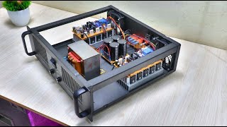 Build a High Power Amplifier Using 20 Transistors - MICRO BOOSTRAP with M-270 BOX