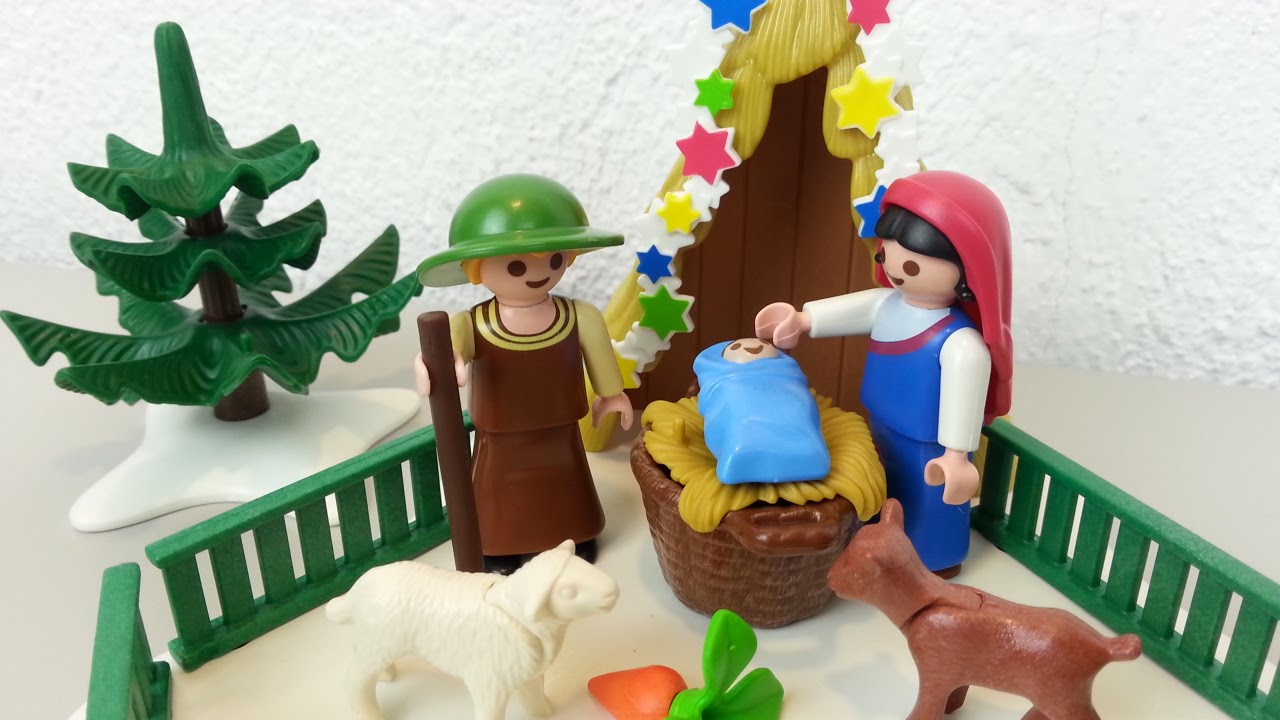 Playmobil Krippenspiel 4885 auspacken Weihnachten Christkind Maria Josef -  YouTube