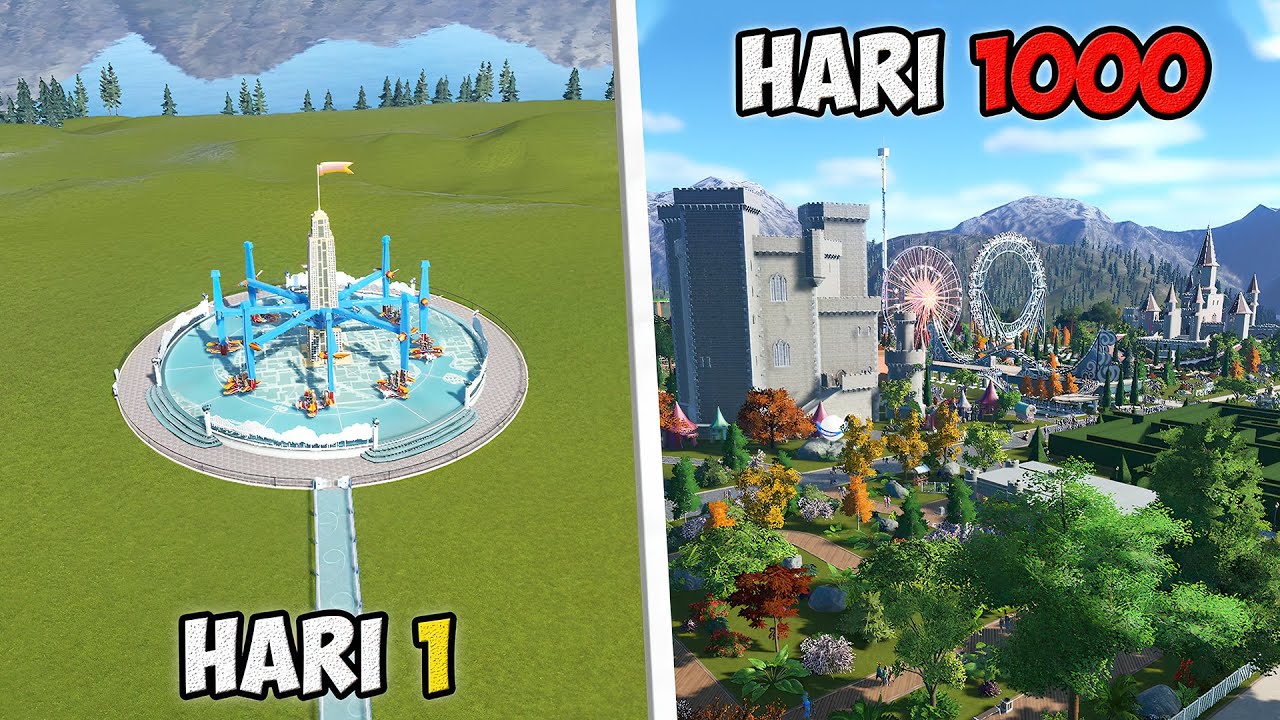1000 Hari Membangun Taman Hiburan IMPIAN di Planet Coaster