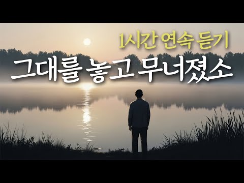 1시간 연속듣기 그대를 놓고 무너졌소 붙잡지 못한 밤 이후의 붕괴 유일무이 트로트