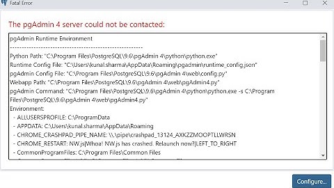 pgAdminFatalError | PostgreSQL execution error #postgresql #error