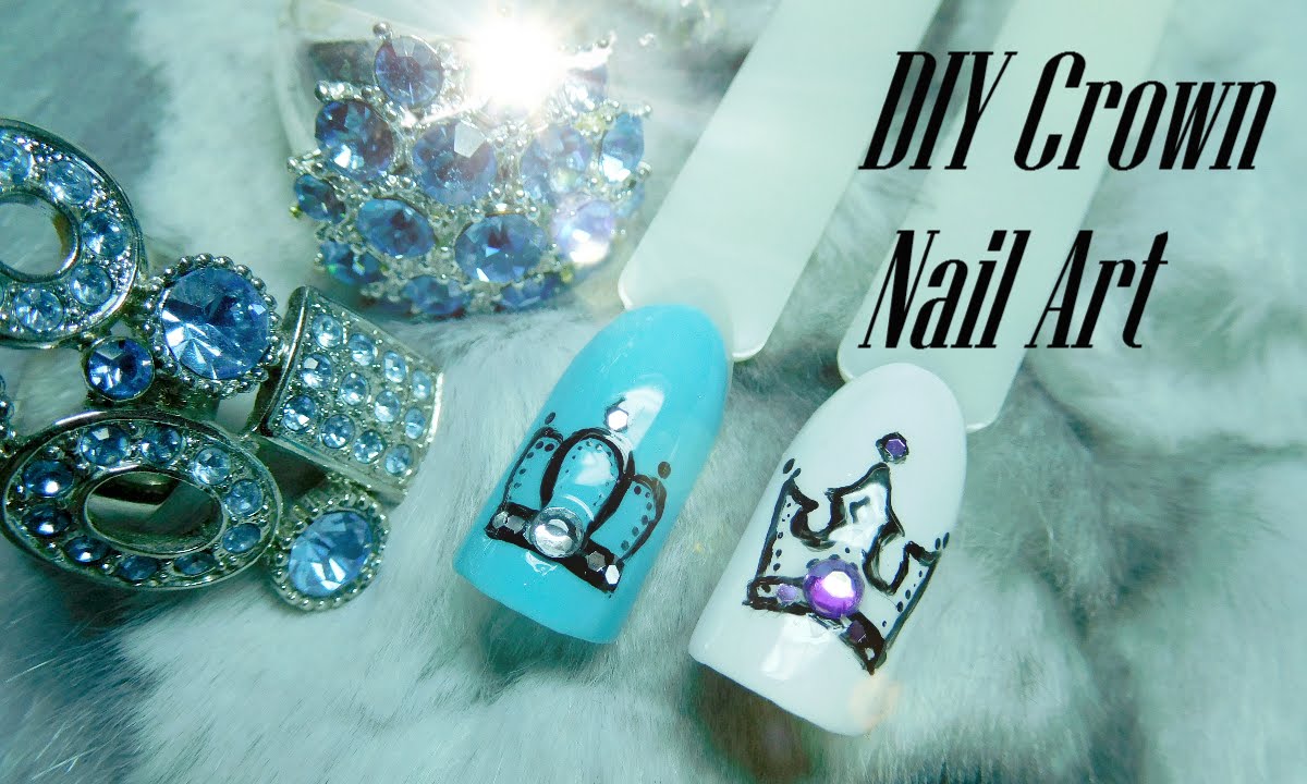 2. "Step-by-Step Crown Nail Art Tutorial" - wide 7