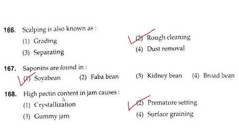 BHU Master of Vocation in food processing & management (2018) MCQ’s solved part 2