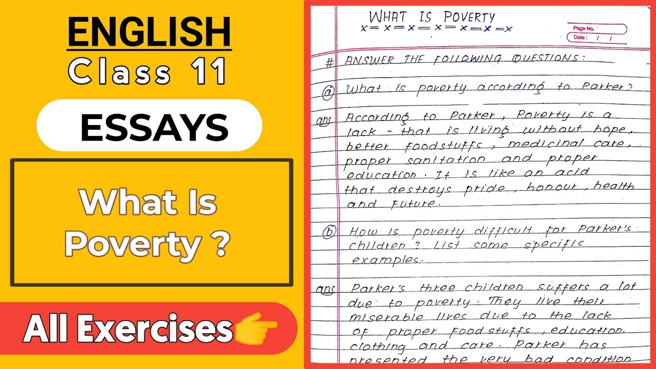 what is poverty essay