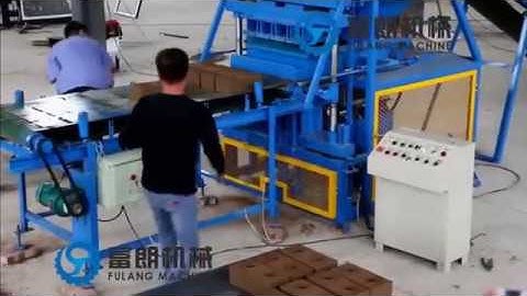 FL4-10 Automatic hydraulic earth soil mud interlocking block brick machine