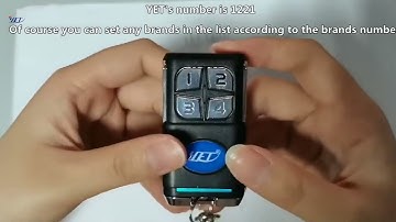 YET2133MJR Multi frequency 280-868MHz Button compatible remote control ( alice@szyet.com)