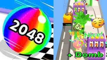 Ball Run 2048 vs MoneyGun Run - All Levels Android,ios Gameplay Mobile Part 16
