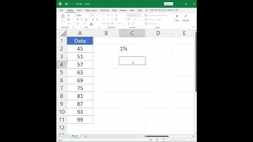 Percentage Problem Solve in Excel #short