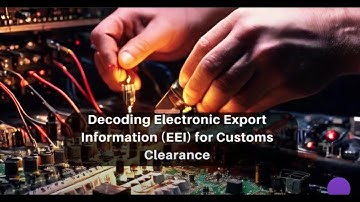 Decoding Electronic Export Information (EEI) for Customs Clearance