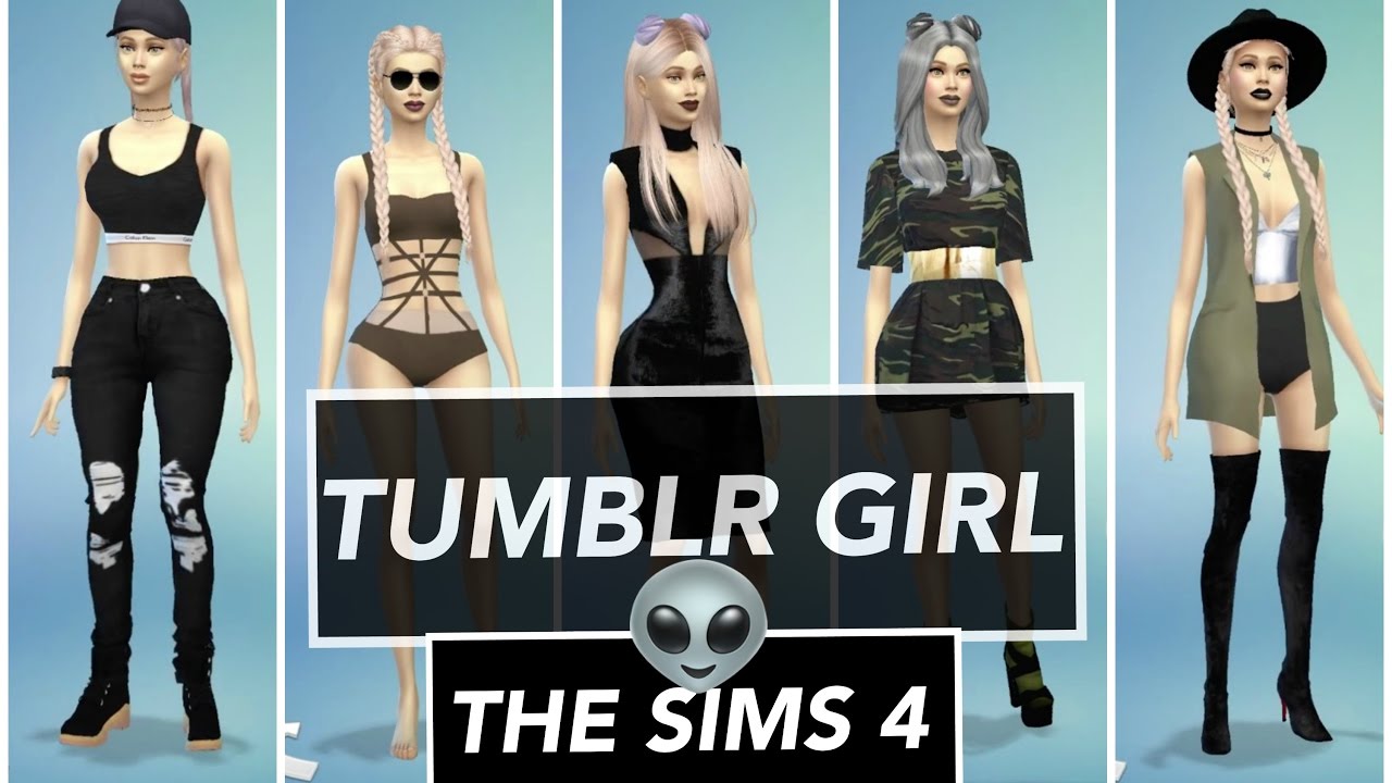 TUMBLR GIRL♡ The Sims 4 | + Come scaricare e installare contenuti  aggiuntivi - YouTube