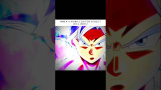 When A Mobile Editor Forgot His Limits ☠️ | Goku Ultra Instinct Edit