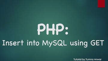 PHP: Insert into MySQL using GET