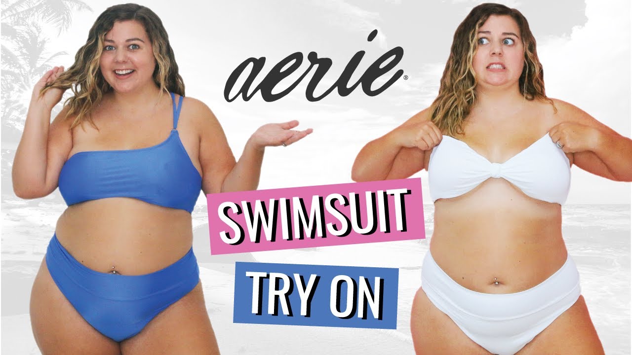 Trying Swimsuits from Aerie! (huge try on haul & review) 