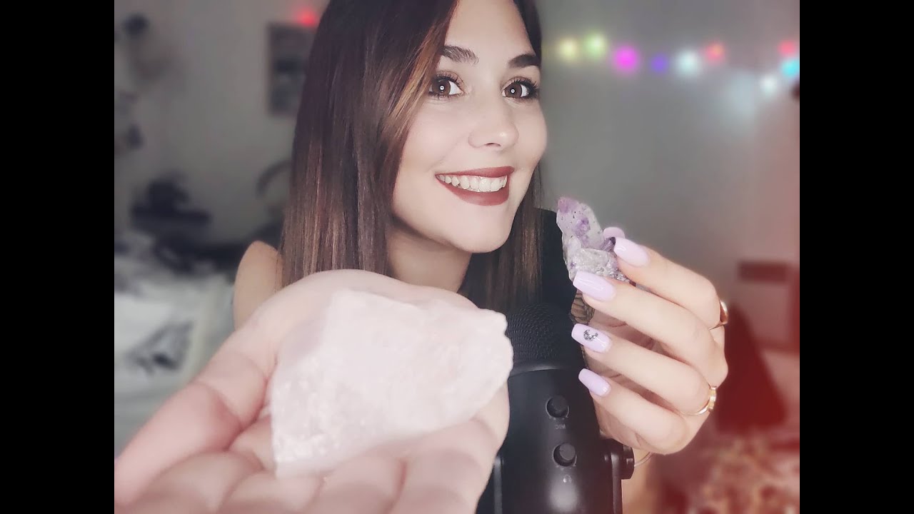 ASMR Lithothérapie 🌙 : On discute et je vous parle de ma commande de pierre de la boutique ExilBox 🌺