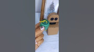 Robot de Material Reciclado con Movimiento sin Pilas  #reciclaje  #robot  #manualidades