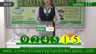 SORTEO 137 Viernes 3 de Noviembre de 2017