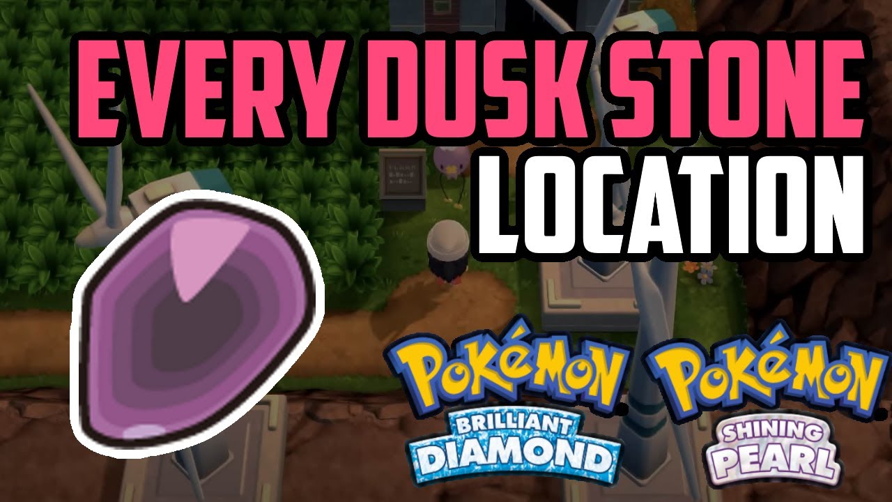 Pokémon Diamante brillante  Shining Pearl: Cómo encontrar piedras del anochecer (y todos los Pokémon que evolucionan)