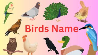 Birds Name | 20 birds name | birds name with spelling pictures | birds vocabulary | birds name