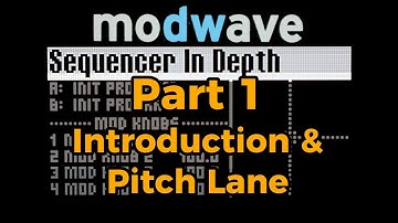 Korg Modwave Sequencer In Depth - Part 1: Introduction and Pitch Lane