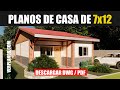 Planos de casas pequeñas 3 dormitorios 1 piso (DWG / PDF)