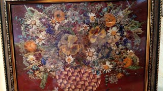 Картина из сухоцветов своими руками. Как сделать картину из сухих цветов. Дивный творческий мир.