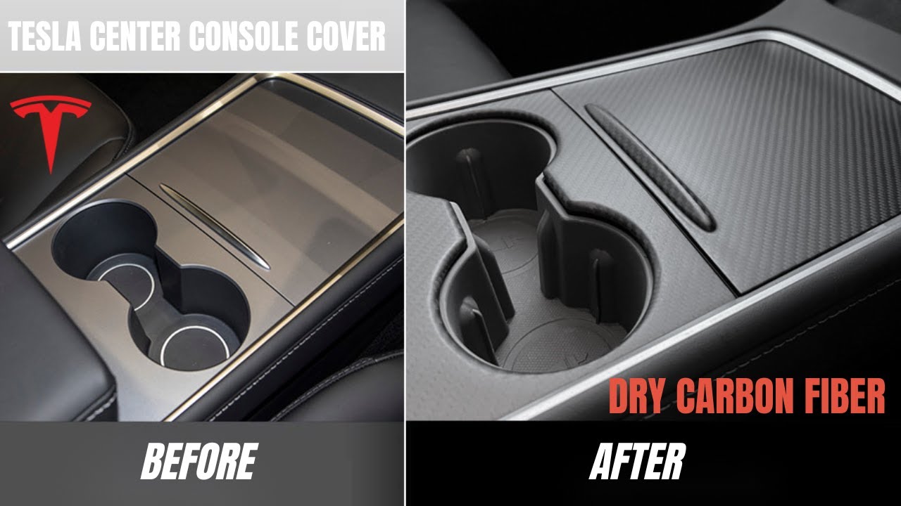 Alcantara Center Console Wrap for Tesla Model 3 2017-2023.10 / Y