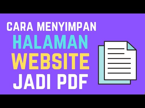 Video: Cara Menyimpan Halaman Laman Web