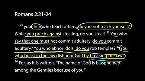 Savoring Scripture - Romans 2:21-24