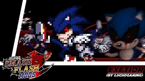 SSF2 Mods Showcase: Exetior The Arch-Demon Hedgehog (by @luchogaming1724)