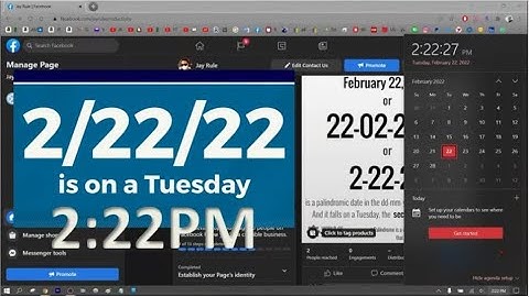 Special Palindrome & Ambigram Day & Time | Tuesday 2-22-22 2:22PM