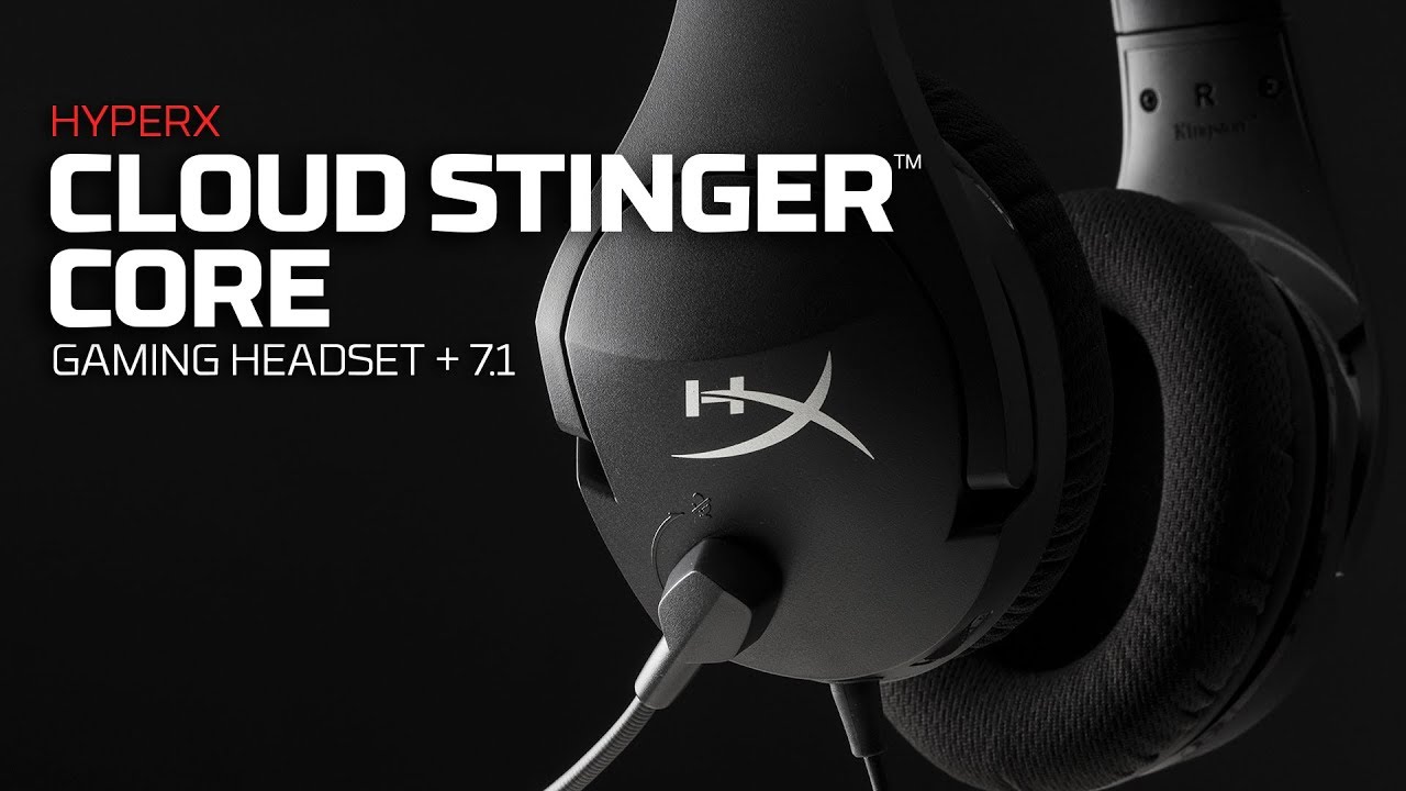 Cloud Stinger Core 7 1 Surround Sound Hyperx Wired Gaming Headset Youtube