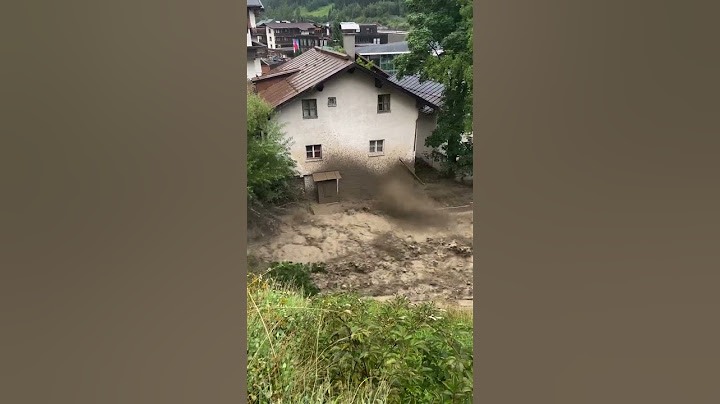 Flooding in St. Anton am Arlberg. Tyrol, Austria - 16.08.2024 #tirol #Österreich #unwetter
