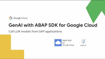 Generative AI with ABAP SDK for Google Cloud
